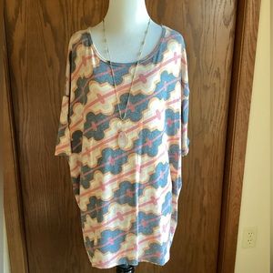 LuLaRoe XL Irma. Very soft with a vintage worn look. Cute with jeans or leggings